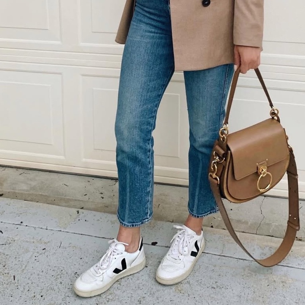 Veja White Leather Sneakers